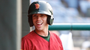 Stephen Bruno is now hitting .422 on the season after his 2-2 day. Photo Courtesy: Scott McDaniel/ Boise Hawks